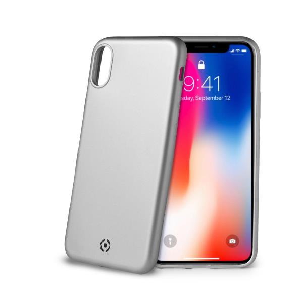 Celly SOFTMATT IPHONE XS/X SILVER